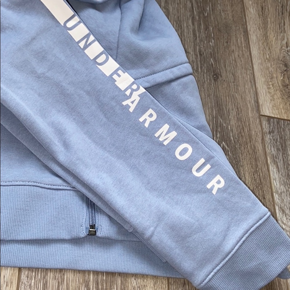 Under Armour Blue/Purple Zip-Up Hoodie - Picture 2 of 8